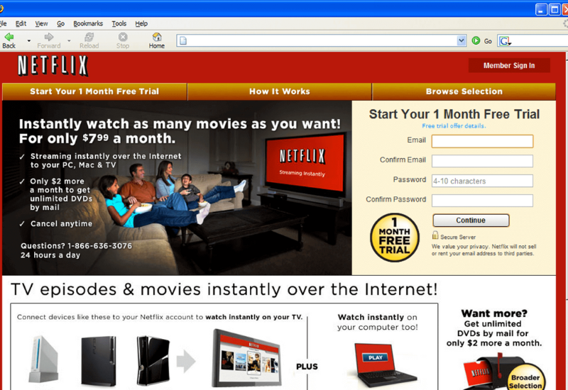 como surgiu a netflix