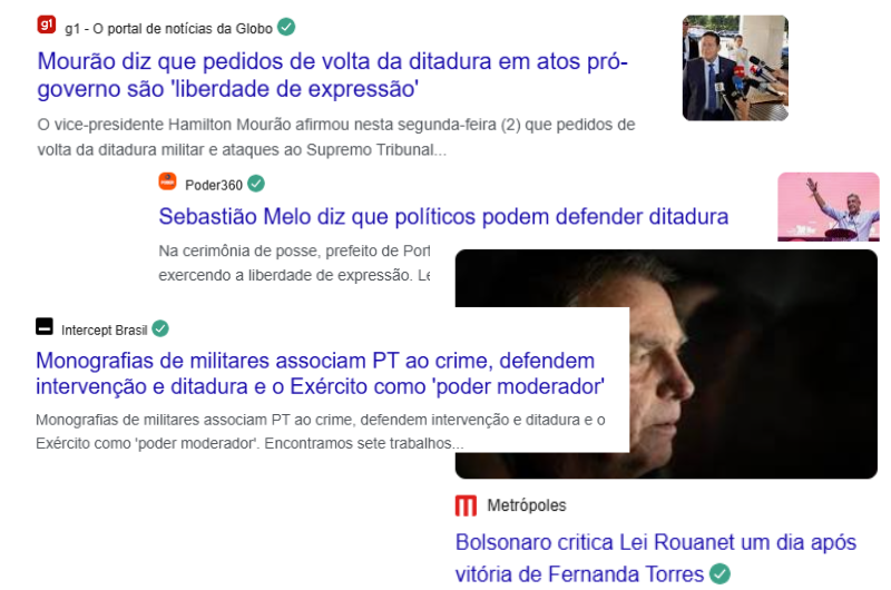 Notícias ditadura Brasil